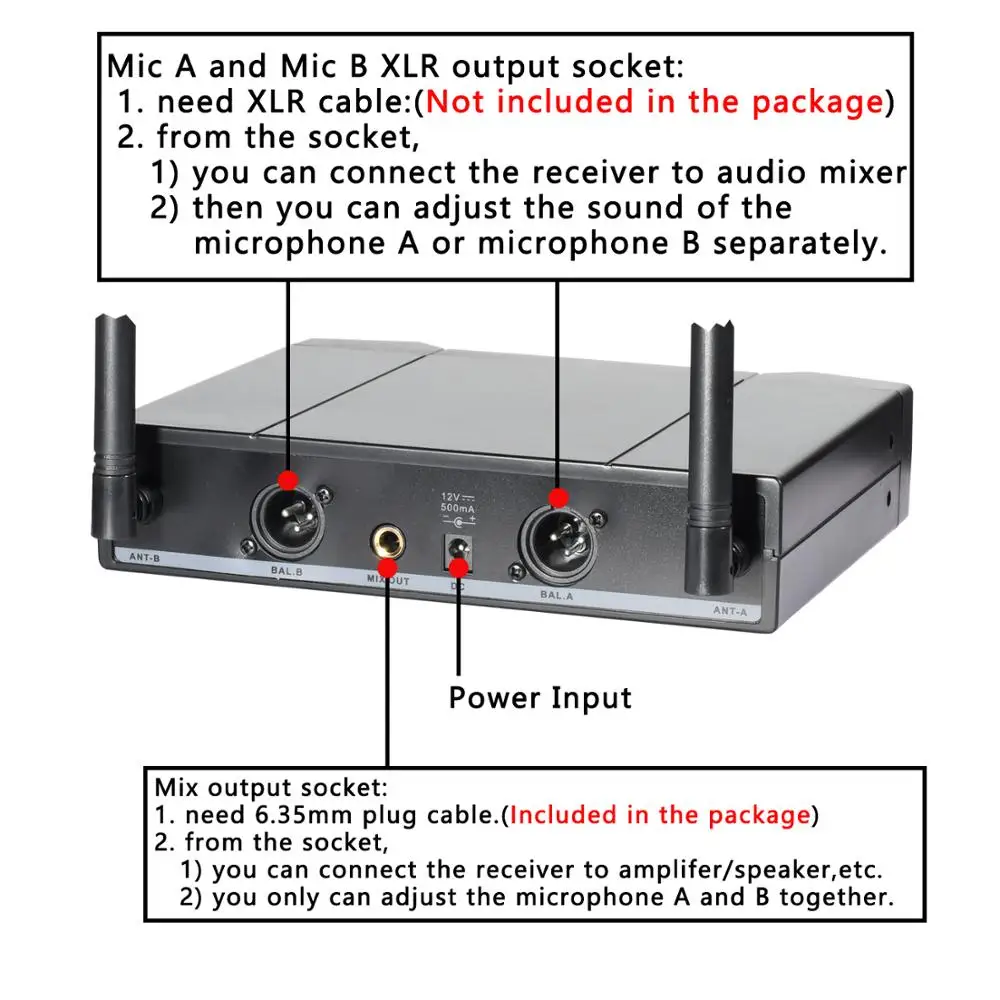 ميكروفون لاسلكي FREEBOSS 2 طريقة قابل للتعديل تردد يده ميكروفون لاسلكي للحزب كاريوكي FB-U36