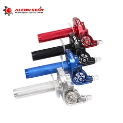 Alconstar- 1 pçs cnc de alumínio ajustável motocicleta moto apertos do acelerador resolver tornado rápido gás sujeira pit bicicletas atv utv