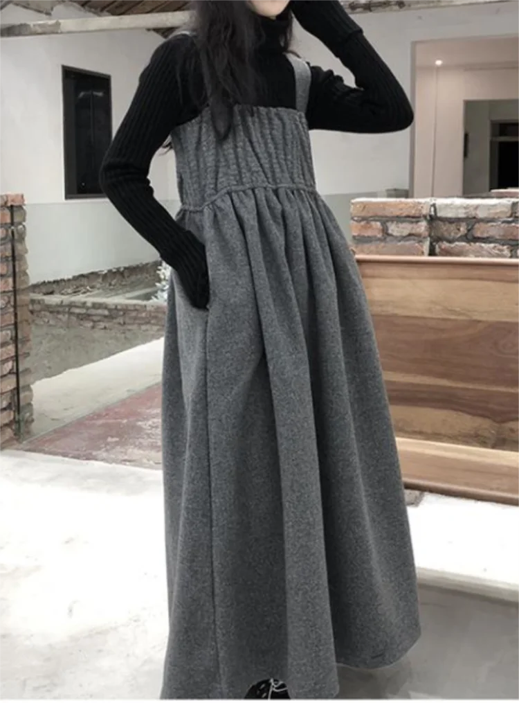 

Spring ladies new strappy stretch waist long ladies dress sleeveless sweet girl fashion trend dress