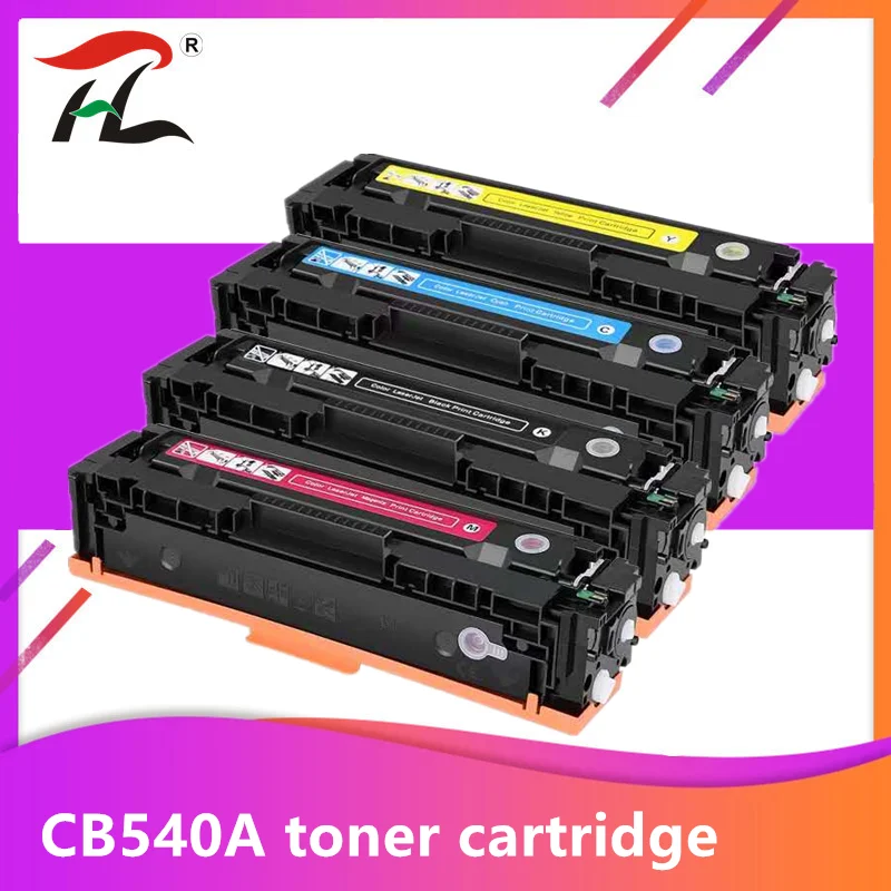 

YLC Compatible 540A toner cartridge CB540A CB541A CB542A CB543A for HP Color LaserJet CP1215 CP1515n CP1518ni CM1312 printer