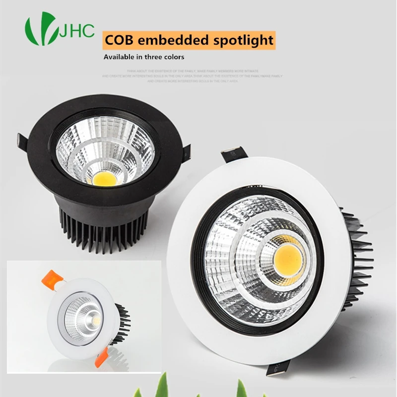 

Dimmable AC85V-265V 5W7W9W12W15W18W25W30W ceiling lamp LED lamp embedded spotlight LED downlight