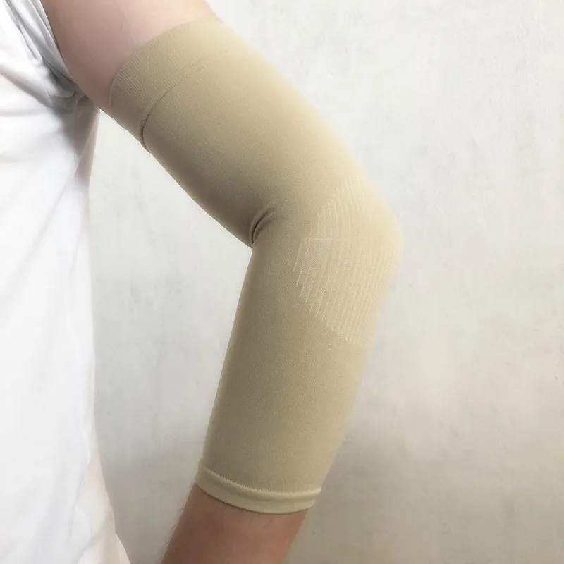 1 paio di gomitiere elastiche in nylon per uomo/donna basket badminton protezione manica braccio traspirante supporto gomito ultrasottile