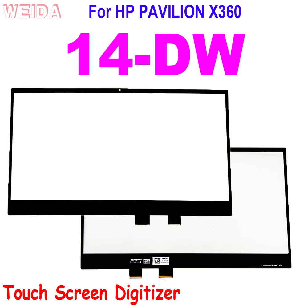 

14" Touch Screen For HP PAVILION X360 14m-DW Series 14-DW Touch Screen Digitizer Glass Panel Replacement Laptops