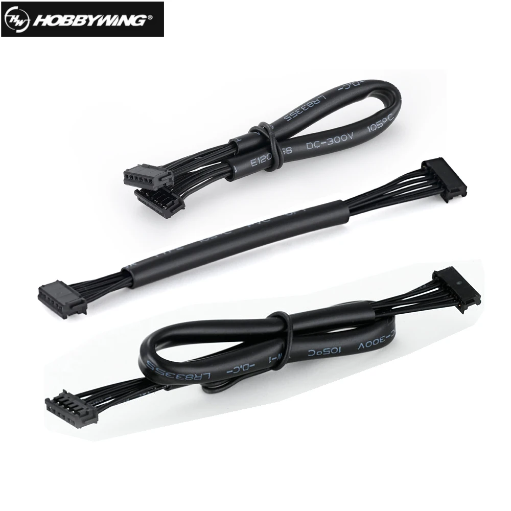 Hobbywing 80mm 140mm 200mm 300mm 400mm Sensorkabelbaum Hall-Sensorkabel für Xerun-Serie Sensorgesteuerter BL-Motor-Adapter