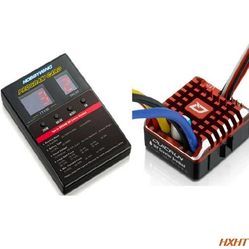 Hobbywing QuicRun 80A/60A Waterproof Brushed ESC W/ Program Card For RC Crawler