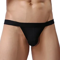 Ropa interior Sexy para hombre, Bikini Modal, bragas convexas en U, cueca, lencería