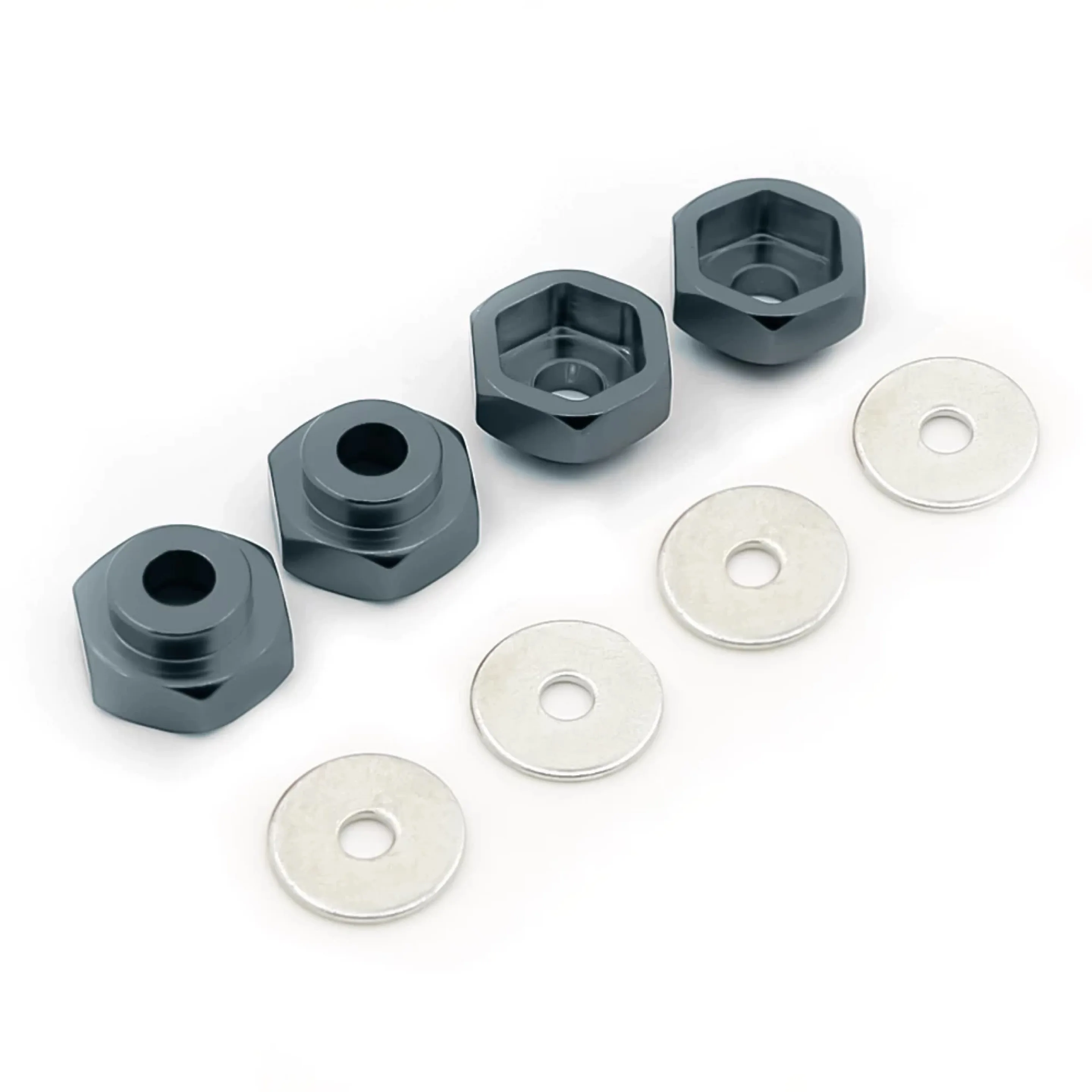 Aluminum alloy 12mm to 17mm Metal Conversion Adapter for RC 1/10 to 1/8 Model Car On/Off-road / Truck Tire