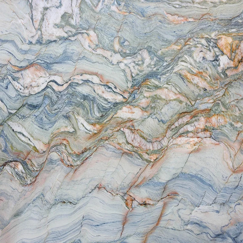 PVC Self-Adhesive Waterproof Wallpaper 3D Marble Floor Tiles Murals Bathroom Non-slip Wall Paper 3D Flooring Home Decor Stickers