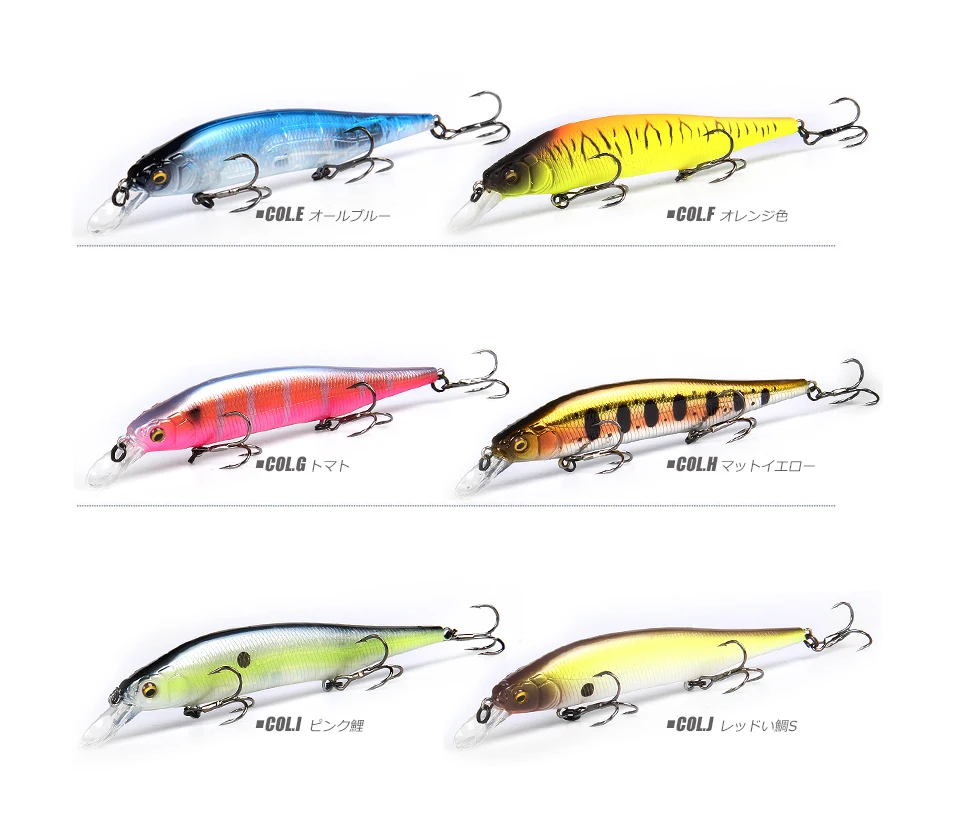 M114 BEARKING 115 mm 15 g Gewichtssystem Top Fishing Hard Lures Bait Minnow Crank Wobbler Qualität Tackle Haken – Detail 10