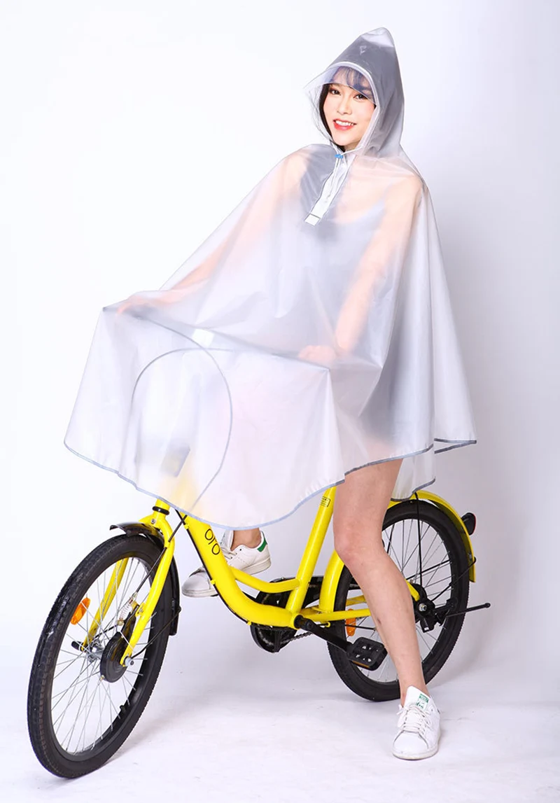 Alta qualità Uomo Donna Ciclismo Bicicletta Bici Impermeabile Mantello antipioggia Poncho Cappotto antipioggia antivento con cappuccio Copertura per