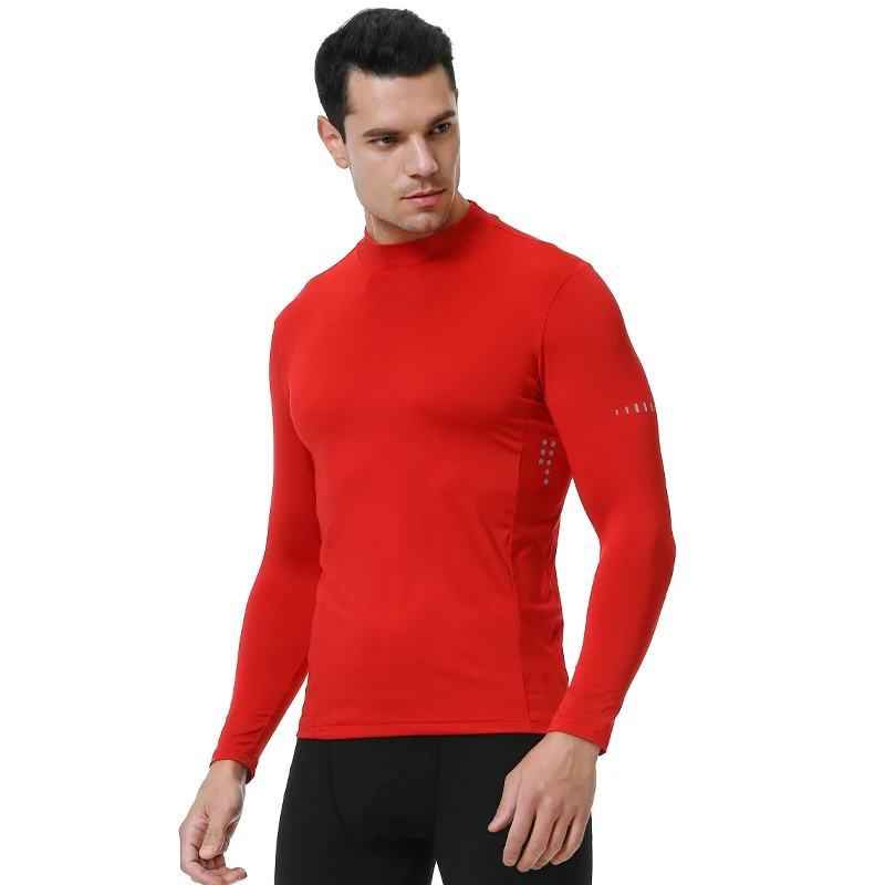 

Men Gym Long Sleeve Tight Training Jogging Shirts Quick Dry Fitness Tennis Sportswear Elasticity Male Compression Running Tshirt