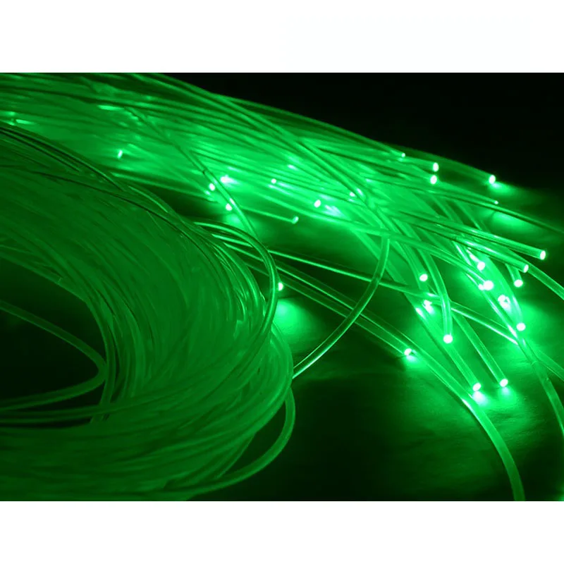 PMMA Plastic Lighting Fiber Optic Cable, End Glow, 2700m por rolo, 0,75mm de diâmetro