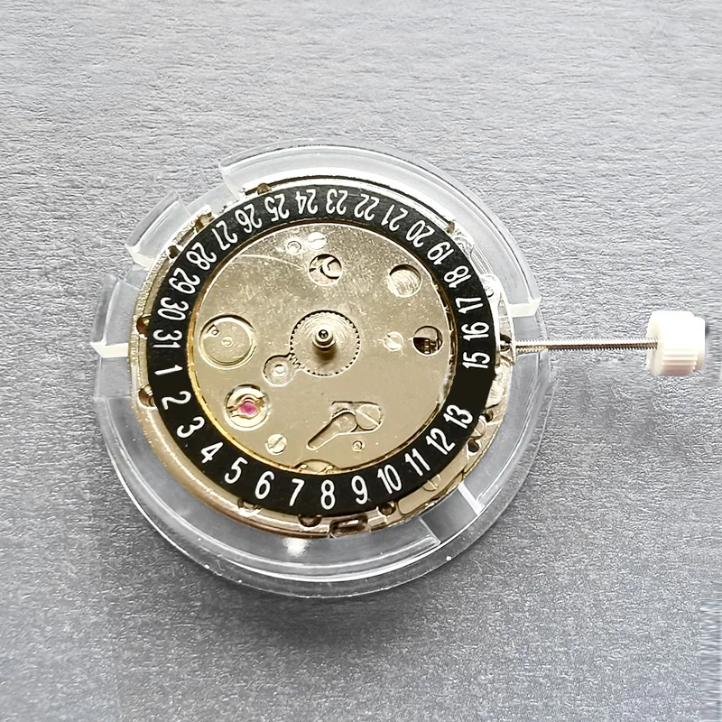 2813 Watch Movement Automatic Mechanical Movement with Black Single Calendar For 2813 8215 Watch 3 Hands Movement Repair parts