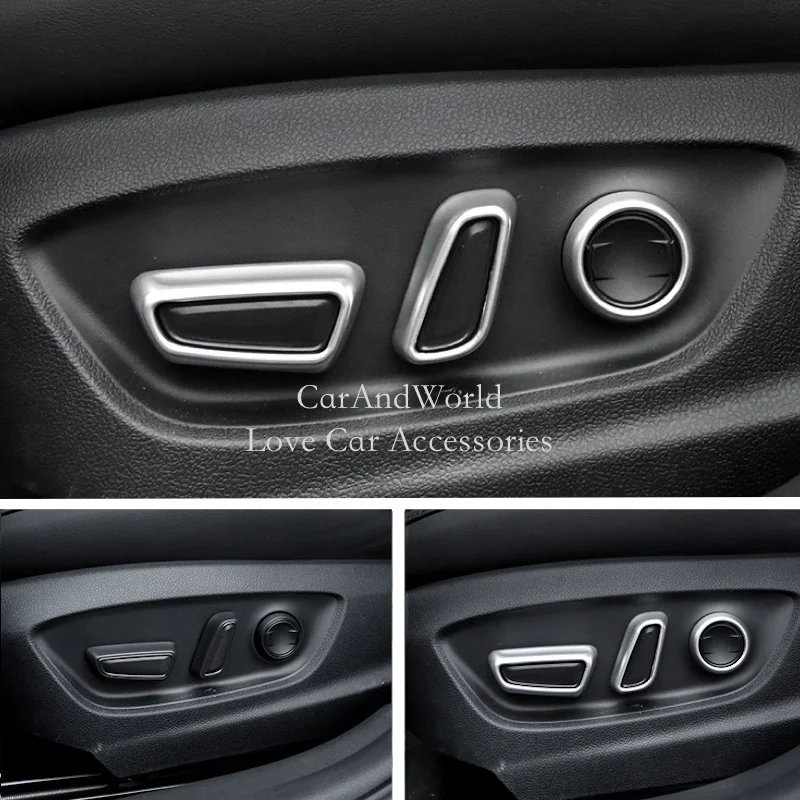 

Для Toyota Avalon XX50 2019-2025 внутренняя кнопка регулировки сиденья, крышка, защитная панель, хромированные аксессуары для стайлинга автомобилей