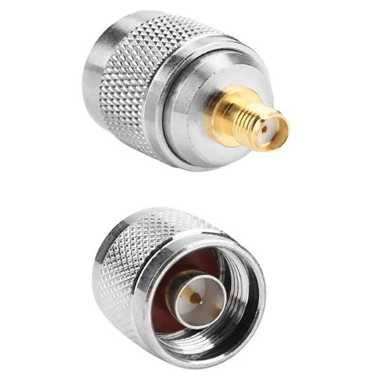 2PCS  N Male Plug to SMA Female Jack RF Coaxial Adapter Connector Adaptors