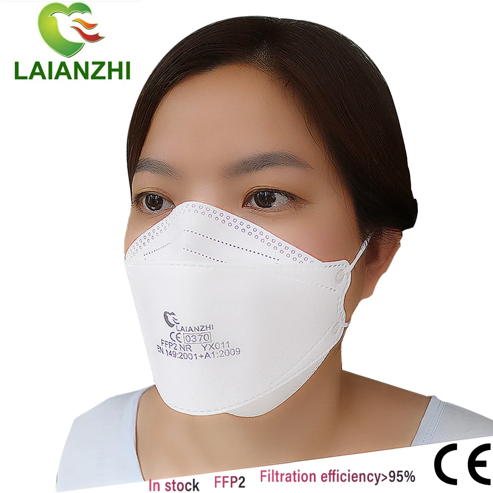 LAIANZHI FFP2 Fish Mask CECertification Protective Mask PM2.5 Hygiene Mask Fast Delivery Sport Mask Respirator Mask Mouth