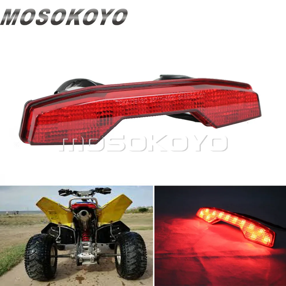 ATV Quadsport Red LED Taillights Brake Stop Light LED Rear Lamp for Suzuki LTR400  LTR450  LTR 400/450 All Year