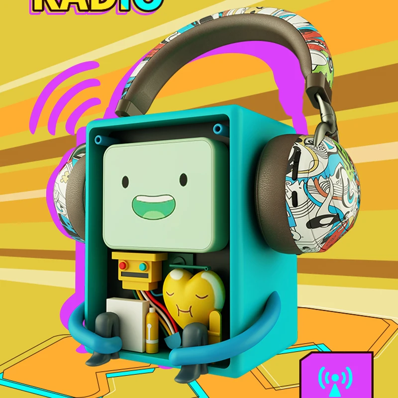 Imagem -03 - sem Fio Bluetooth Colorido Graffiti Fones tf Cartão fm Rádio Música Fone de Ouvido Graves Profundos Alta Fidelidade Estéreo Gamer 2023 Novo