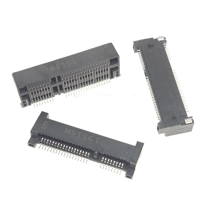 10PCS/Lot 52Pin MINI PCIE Socket Connector PCI-Express Slot For Notebook Network Card 4.0H/5.2H/5.7H/9.0H