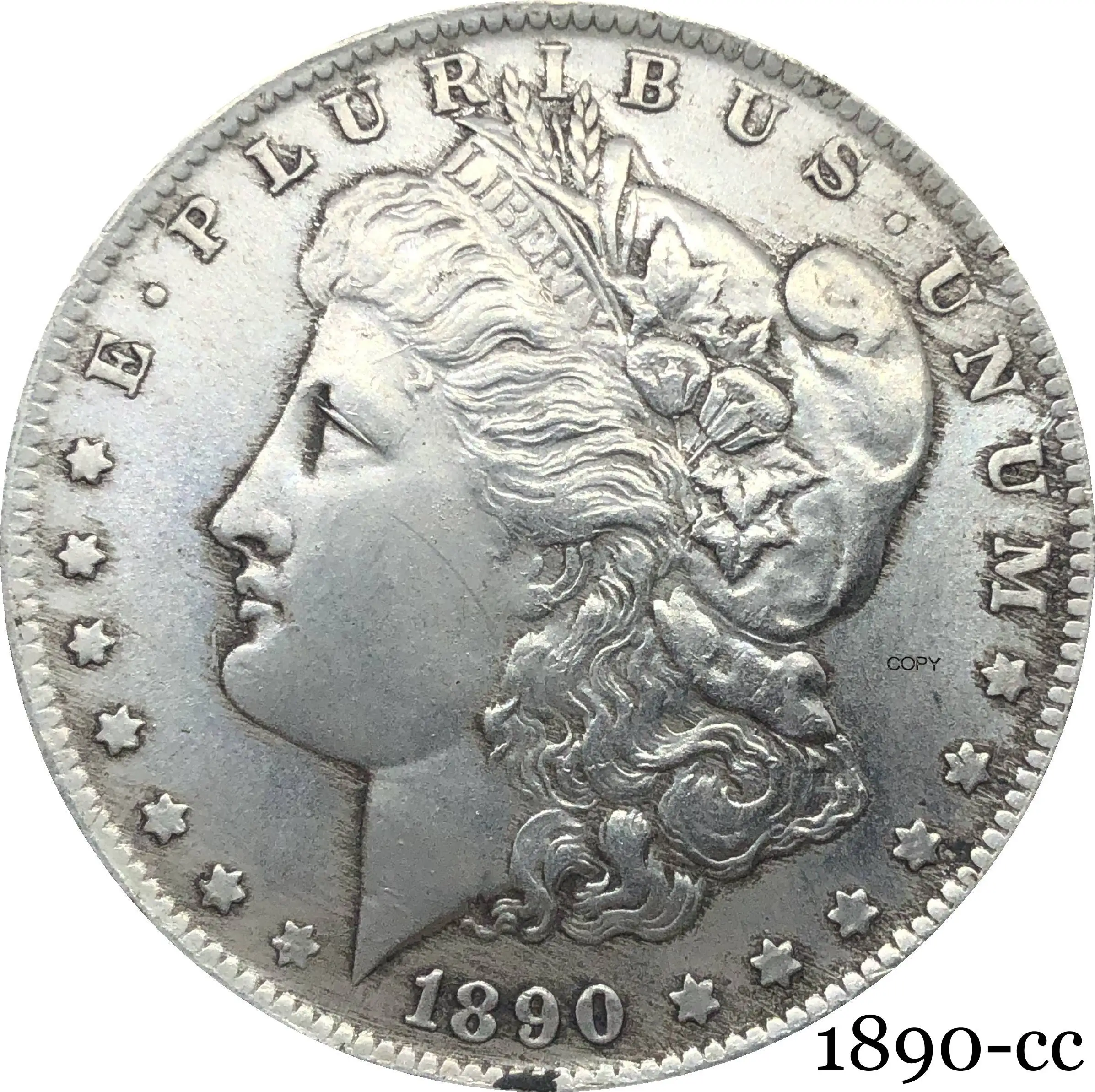 

United States Of America 1890 CC 90% Silver Morgan One Dollar US Coin Liberty In God We Trust Copy Coin