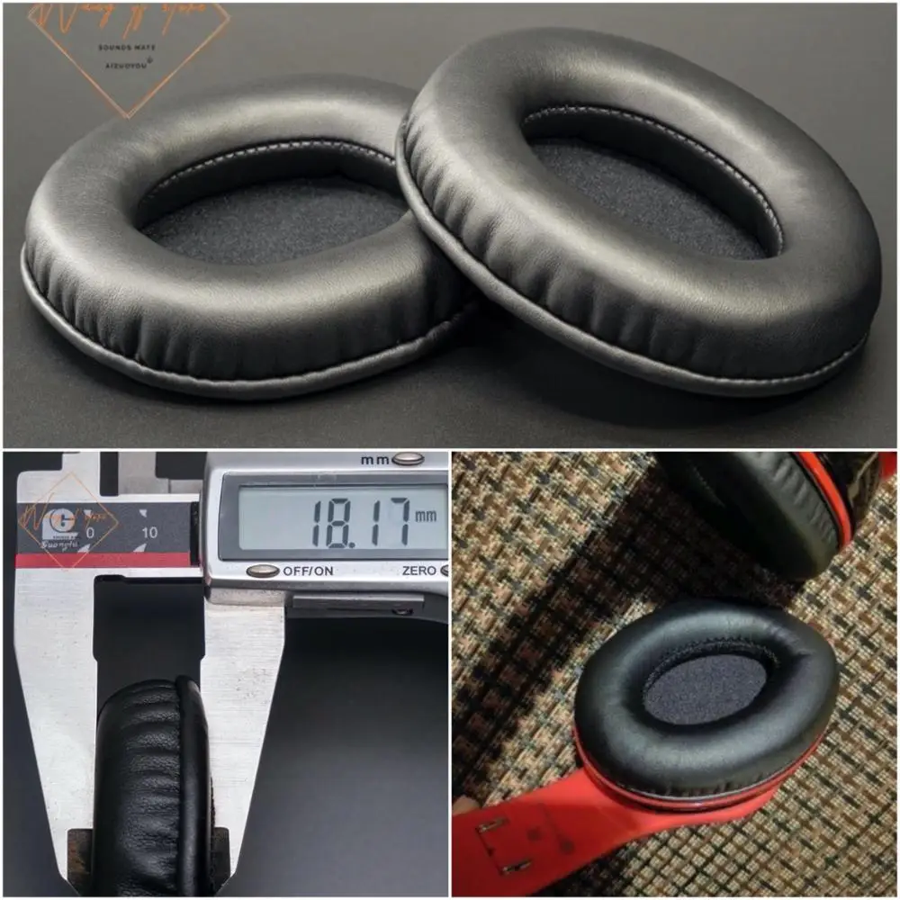 Oval elipse forma de ovo macio couro almofadas de ouvido espuma almofada earmuff para mpow 059 fones de ouvido qualidade perfeita, não versão barata