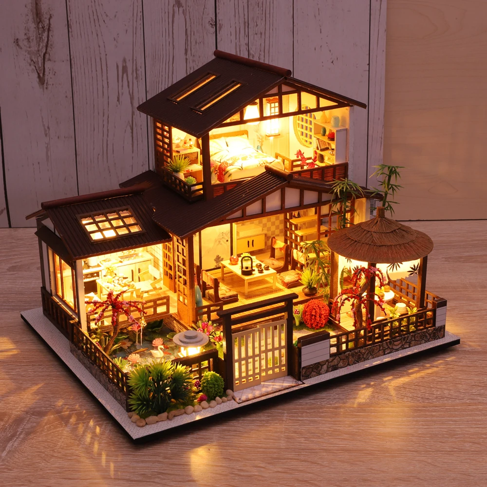 

Handmade Diy Dollhouse Assemble Wooden Miniatures Doll House Furniture Miniature Dollhouse Puzzle Educational Toys For Children