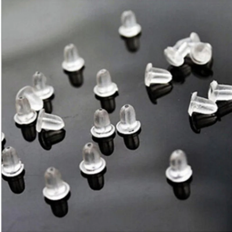 100/500/1000 pcs All-match Popular Plastic Environmentally Friendly ReuseEar Plugs Ear Hook Earring Accessories