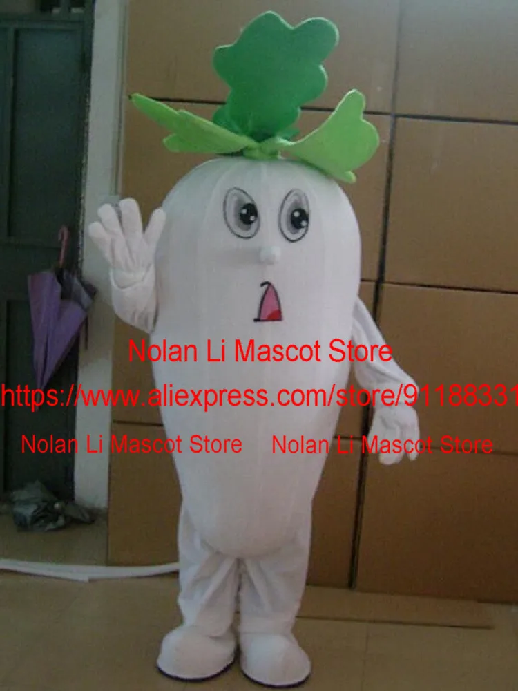 EVA Material Helmet Radish Mascot Costumes Crayon Cartoon Apparel Cosplay Birthday Party Masquerade Festival Activity 942