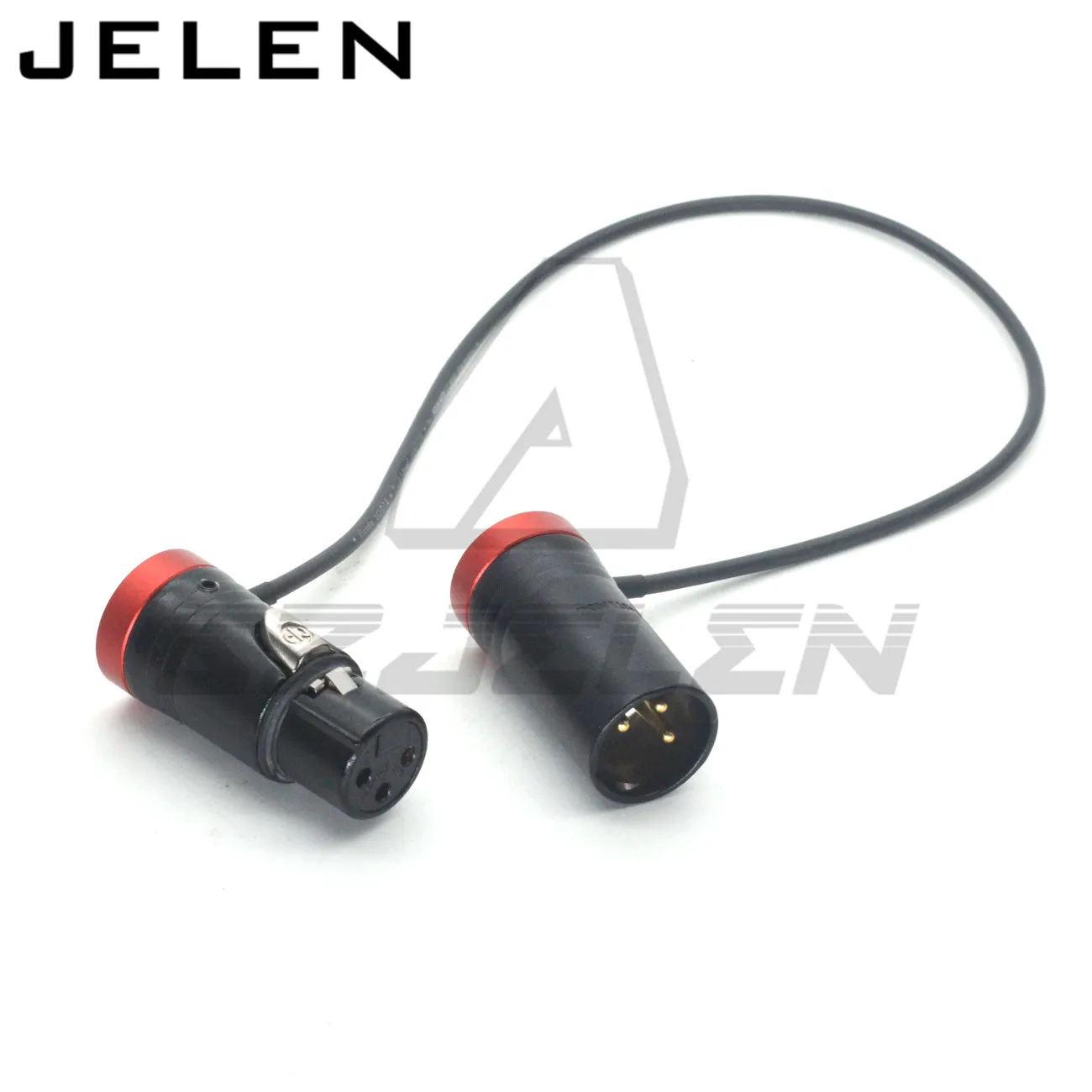 SZJELEN Low-Profile XLR NEUTRIK 3pin XLR Stecker auf 3pin XLR Buchse Audio Line, Verwendung SOMMER SOD-14 Audiokabel Rot Blau Schwarz Grün 3