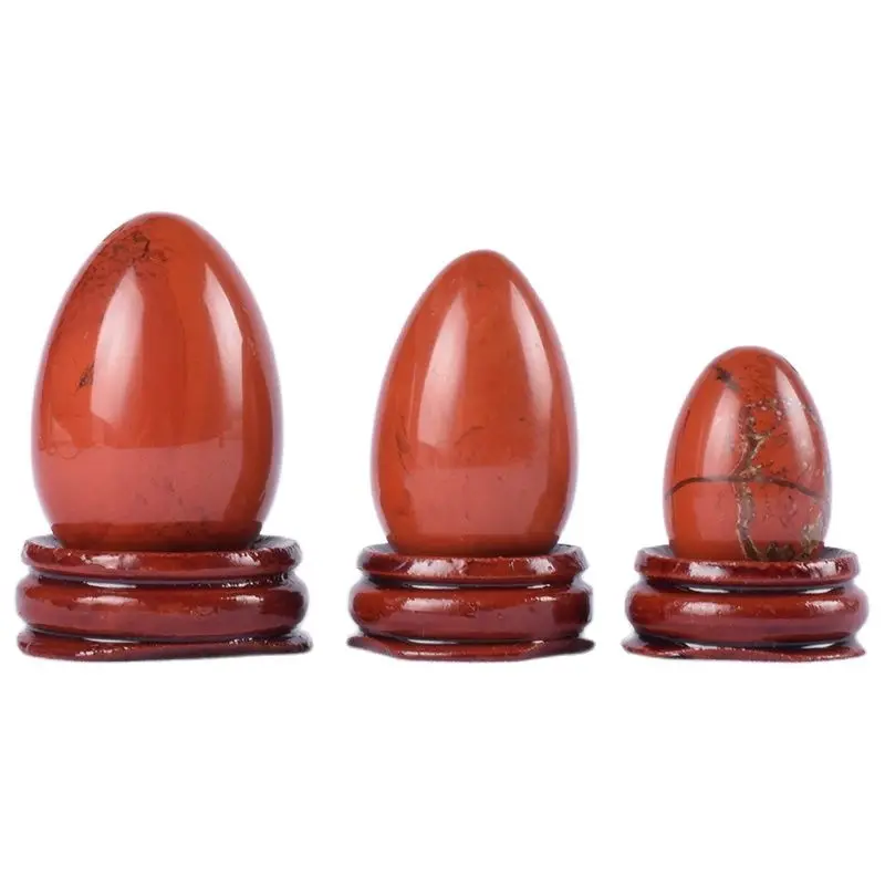 

Jade Yoni Egg Natural Red Jasper Massage Set Undrill Crystal Stone Mineral Ball Kegel Exercise Pelvic Floor Muscle Vagina Woman