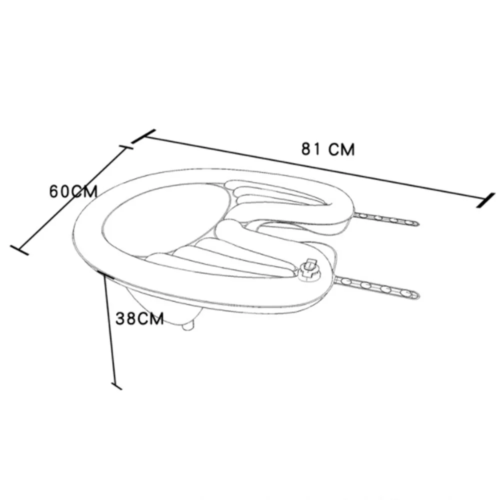 Portable Shampoo Pad PVC Inflatable Shampoo Basinwith Tube Hair Washing Basin for Pregnant Women Elderly Kids