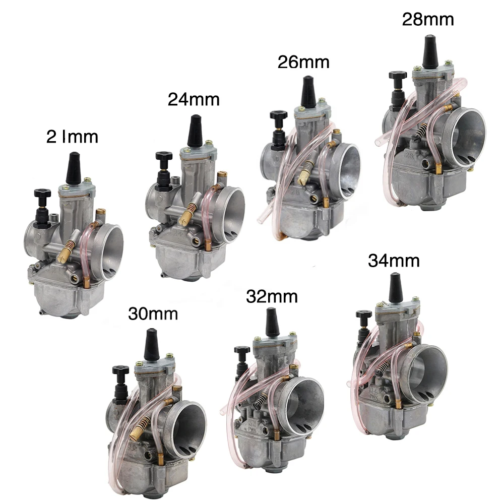 Alconstar New For Keihi Koso PWK Motorcycle Carburetor 21 24 26 28 30 32 34 mm With Power Jet For 2T 4T Racing Dirt Bike ATV