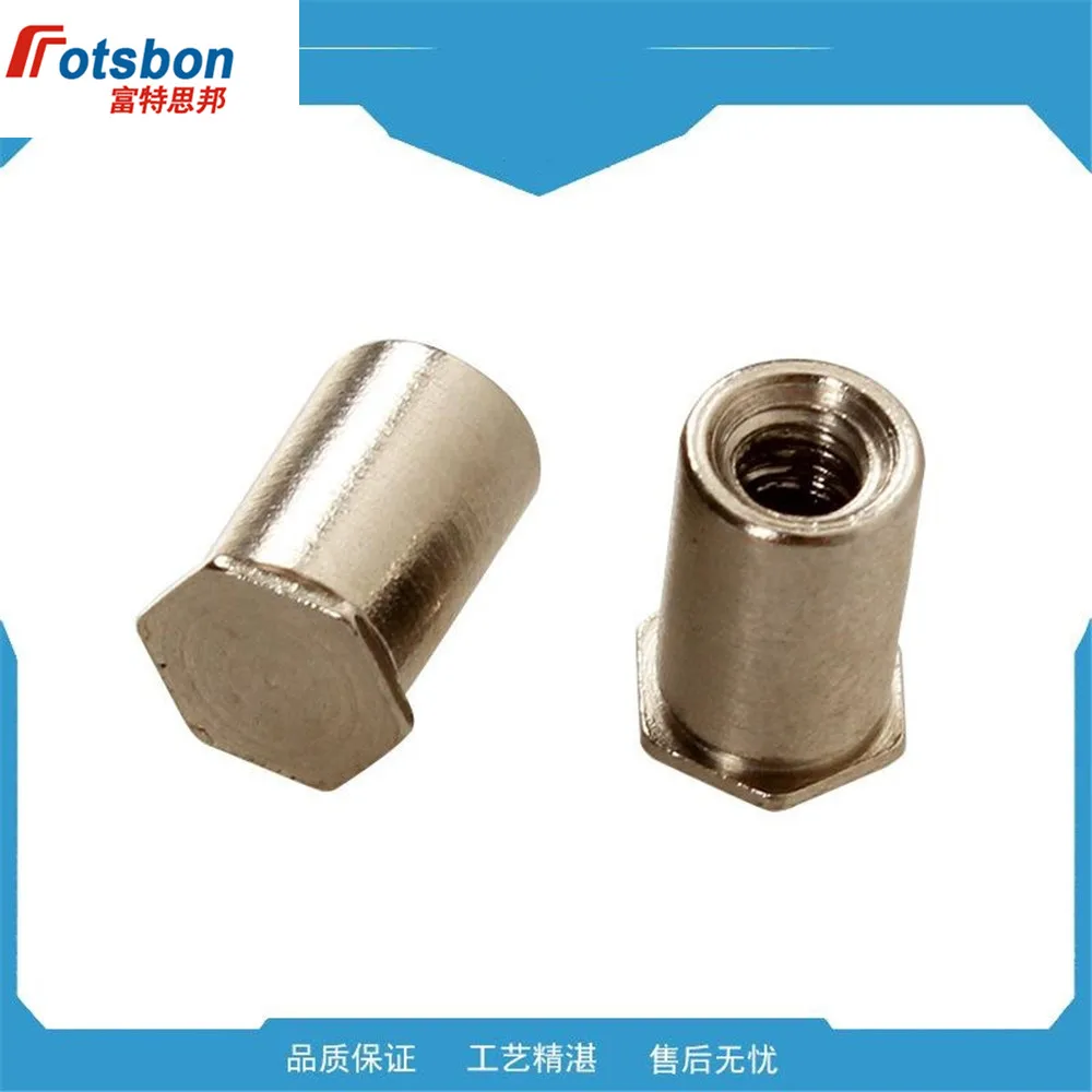 

BSO4-440-8 Blind Hole Threaded Standoffs Self Clinching Feigned Crimped Standoff Server Cabinet Sheet Metal Spacer Vis Rivet Nut