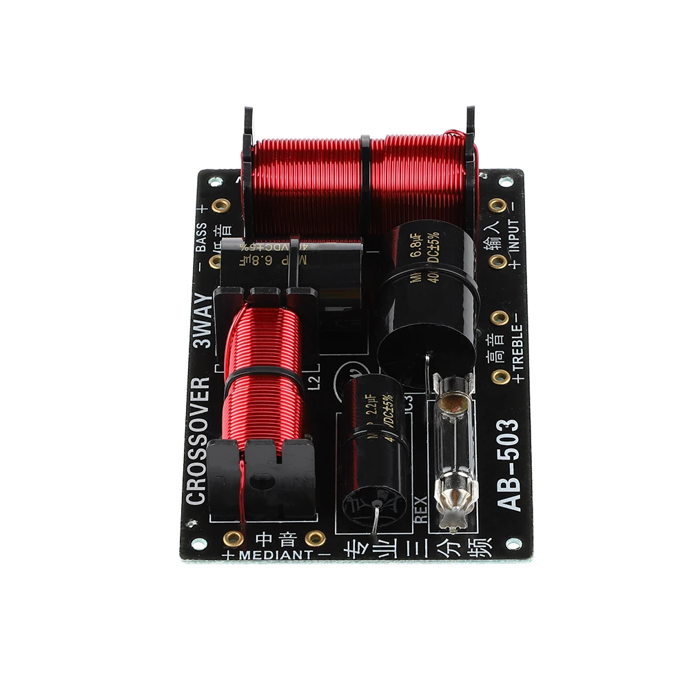 AIYIMA 380W 3 Way Hifi เสียงแหลม Midrange Bass Frequency Divider มืออาชีพสเตอริโอครอสโอเวอร์ตัวกรองสำหรับ4-8ลำโพงโอห์ม