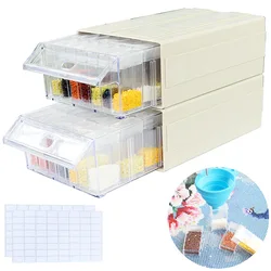 5D Diamond Painting Accessory Detachable Storage Container 1/2/4 Boxes Drawers Suitable for Diamond Art Beads and Rhinestone