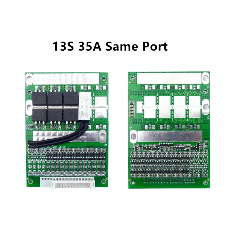 BMS 6S-13S 35A Balance Board 24V 36V 48V Ternary Lithium/LiFePo4  Battery Protection Board power tools 7s 8s 10S - view 3