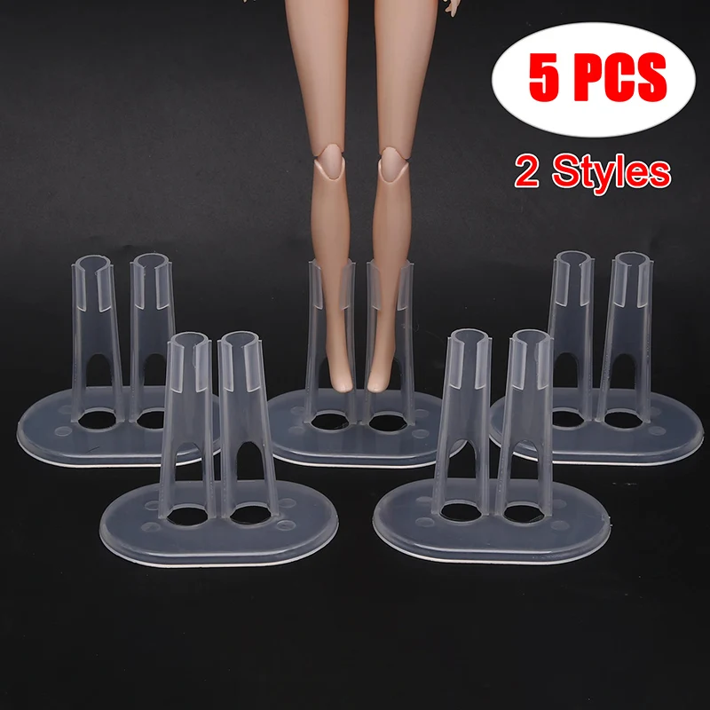 5pcs/lot New Clear Doll Support Leg Holders Doll Stand Display Holder For Dolls Transparent Stands Doll Accessories DIY Prop