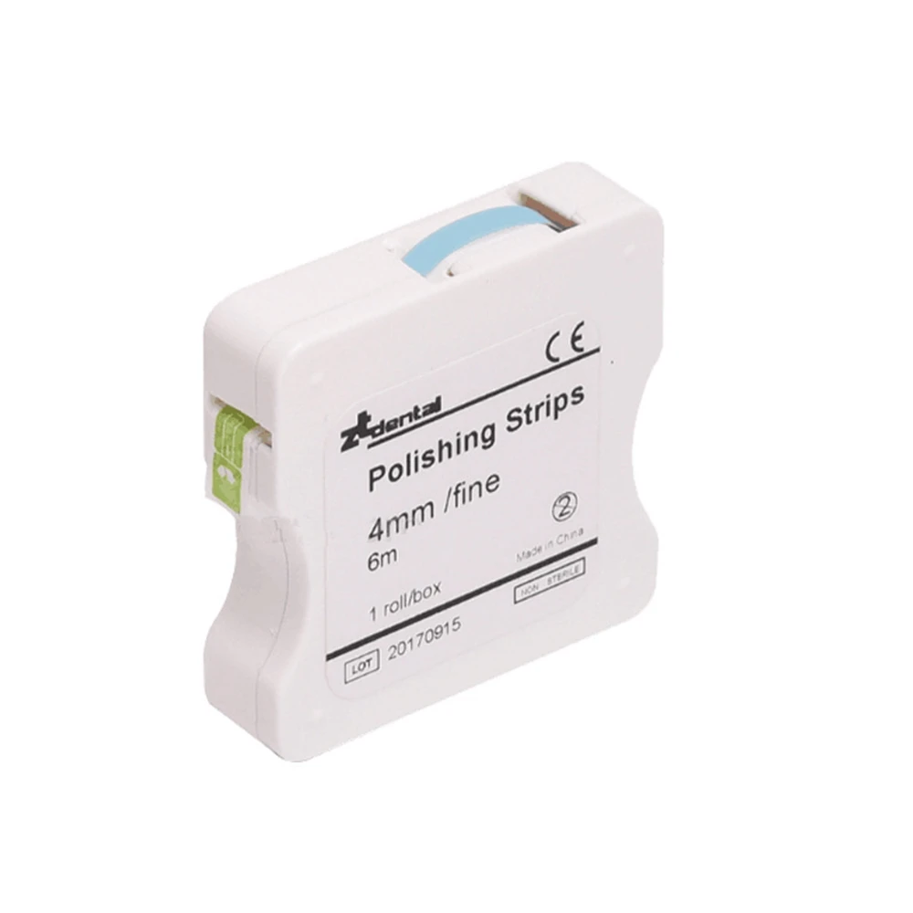 1Roll/Box Dental Polishing Strip 4mm*6m Tooth Interdental Resin Surface Grinding Whitening Sanding Dentist Material