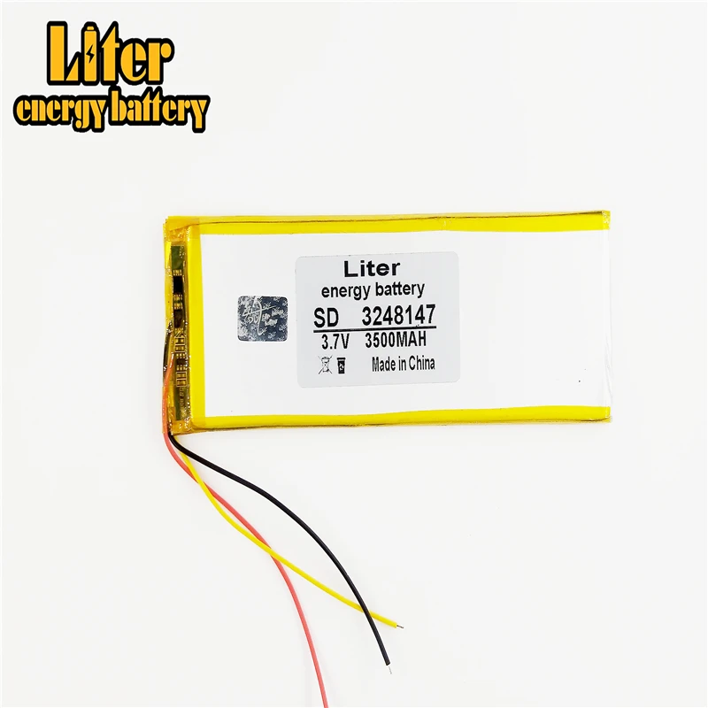 

3Wires 3248147 3.7V 3500mah 3050145 Battery For Tablet inner Exchange Batteries DIY Parts Polymer li-ion Replacement