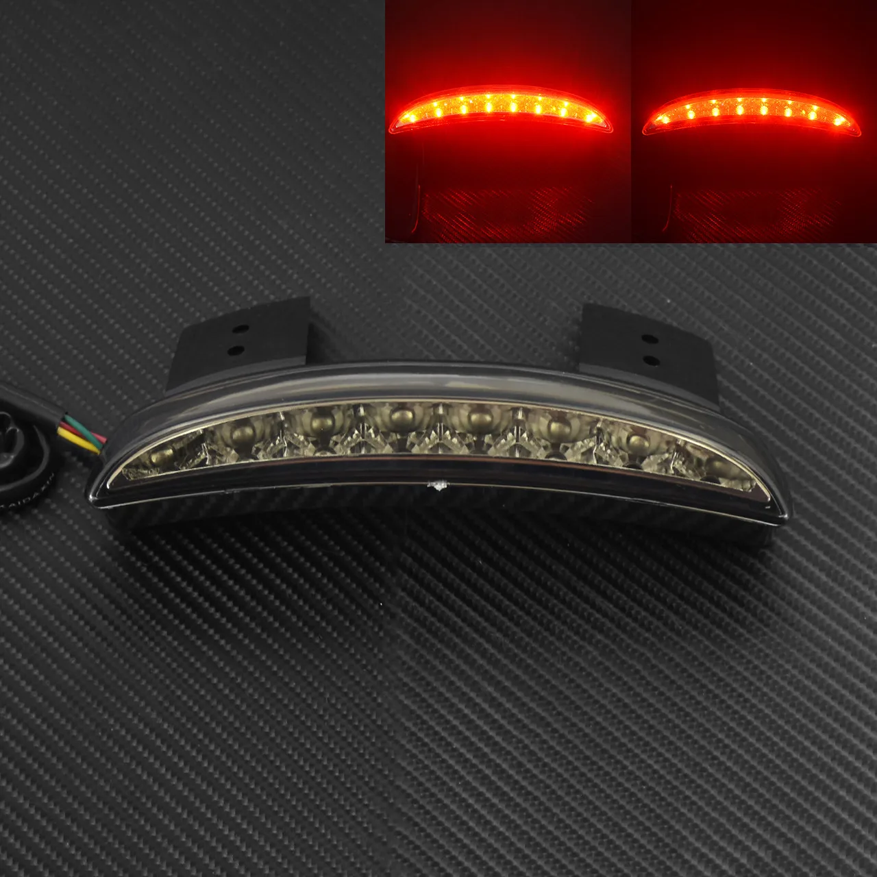 Motorcycle LED Chopped Rear Fender Brake License Plate Tail Light Running Stop Lamp Light For Harley Sportster XL 883 1200 Iron