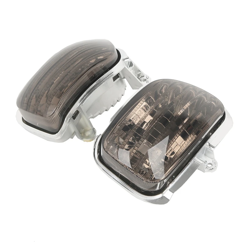 Motorcycle Smoked Front Turn Signal Lens Shell Cover For Honda Goldwing GL1800 2001-2017