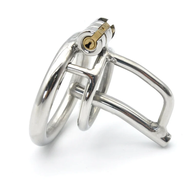 CHASTE BIRD New 304 Stainless Steel Male Chastity Device Cock Cage Belt with Stealth lock Ring Penis Ring Metal Tube A279