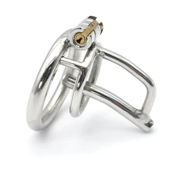 CHASTE BIRD nuevo Dispositivo de Castidad masculina de acero inoxidable 304, cinturón de jaula para pene con anillo de bloqueo sigiloso, anillo para pene, tubo de Metal A279