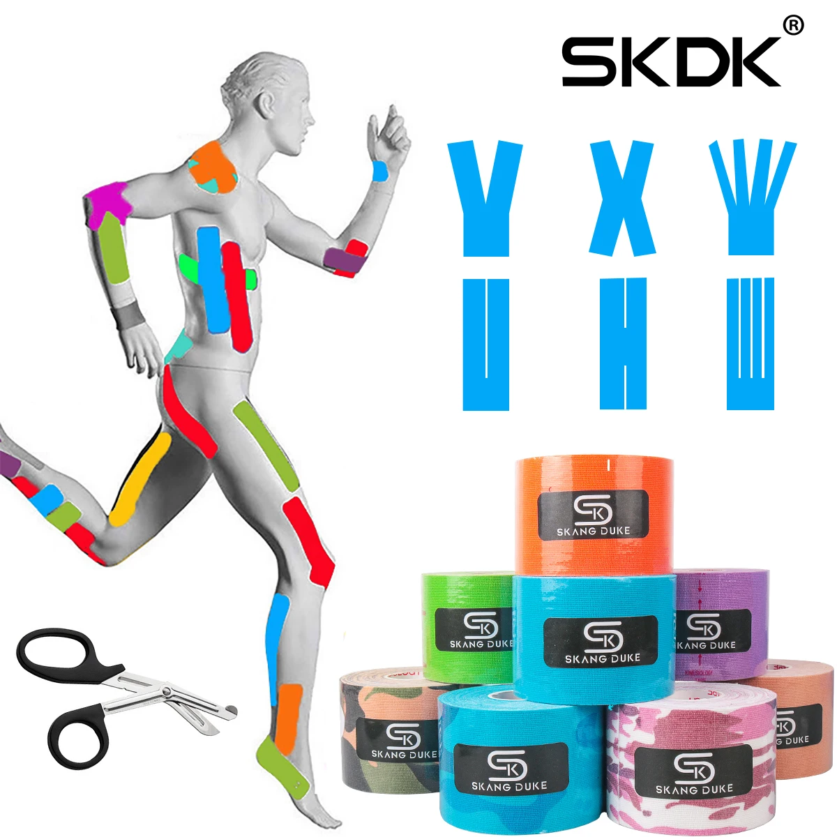 Athletic Kinesiology Tape For Face Kinesio Tapes Lot Elastoplast Sports Fitness Bandage Medical For Relief Muscle Pain Knee