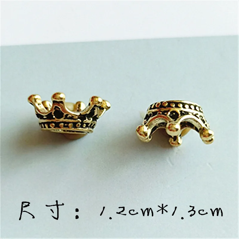 90pcs/lot 3D crown Charm  Pendants Hair Accessories Clothing Accessories alloy fittings  DIY accessories