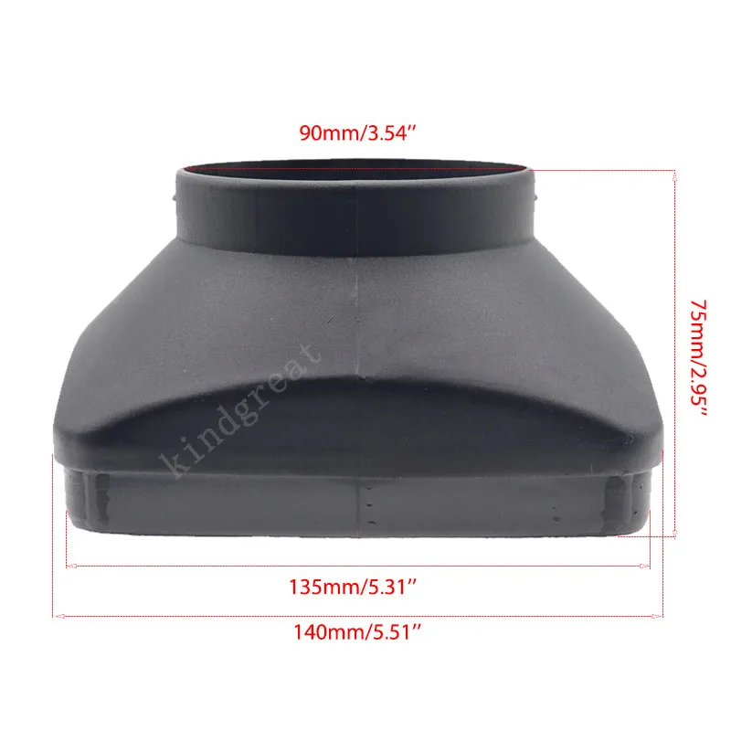 90mm Single Hole Air Outlet Cover For Car Truck Air Diesel Parking Heater Parts Suitable For Webasto Eberspaecher 5KW Heater