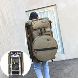80cm Thick Nylon Wearproof Waterproof Fishing Bag Large Capacity Fishing Gear Backpack Fishing Chair Bags Outdoor Accessory Bag