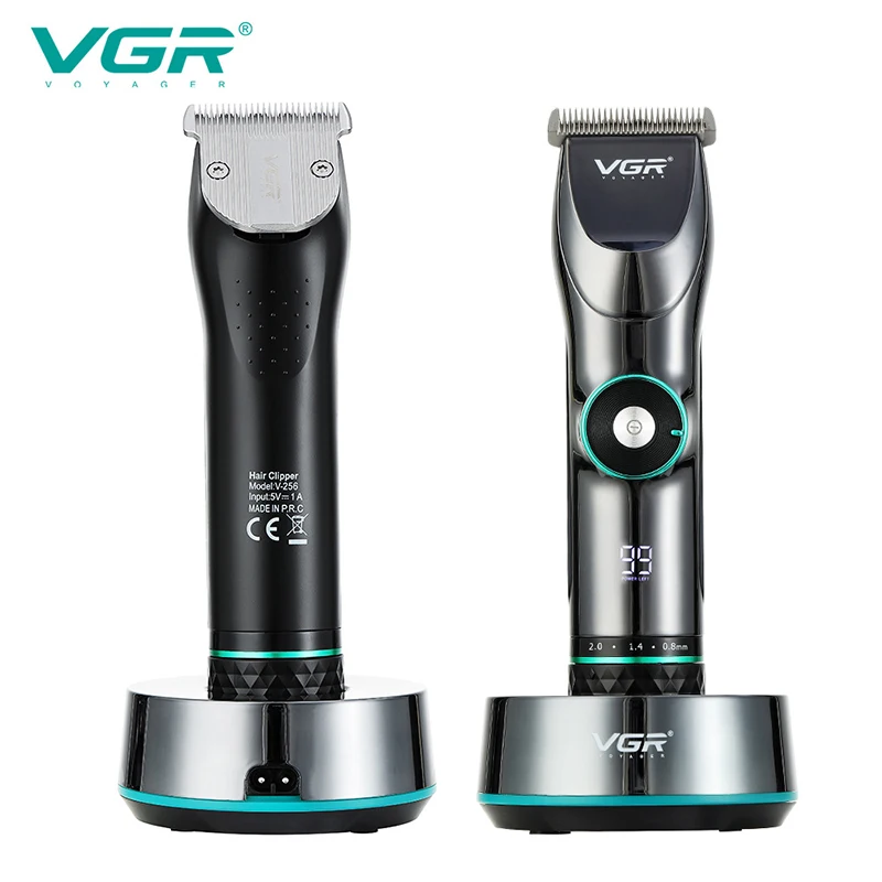 VGR 256 Tóc Chuyên Nghiệp Chăm Sóc Cá Nhân Màn Hình Hiển Thị Kỹ Thuật Số Tốc Độ Biến Đổi Tông Đơ Cắt Cho Nam Tông Đơ Cắt Tóc Bấm V256