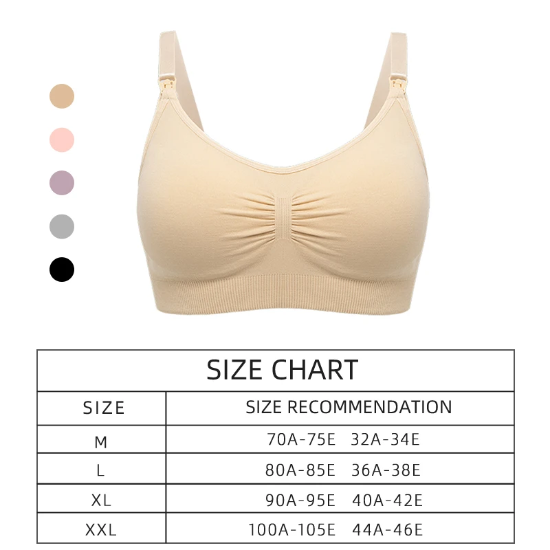 Plus Size Seamless Nursing Bra with Push-Up Effect 6