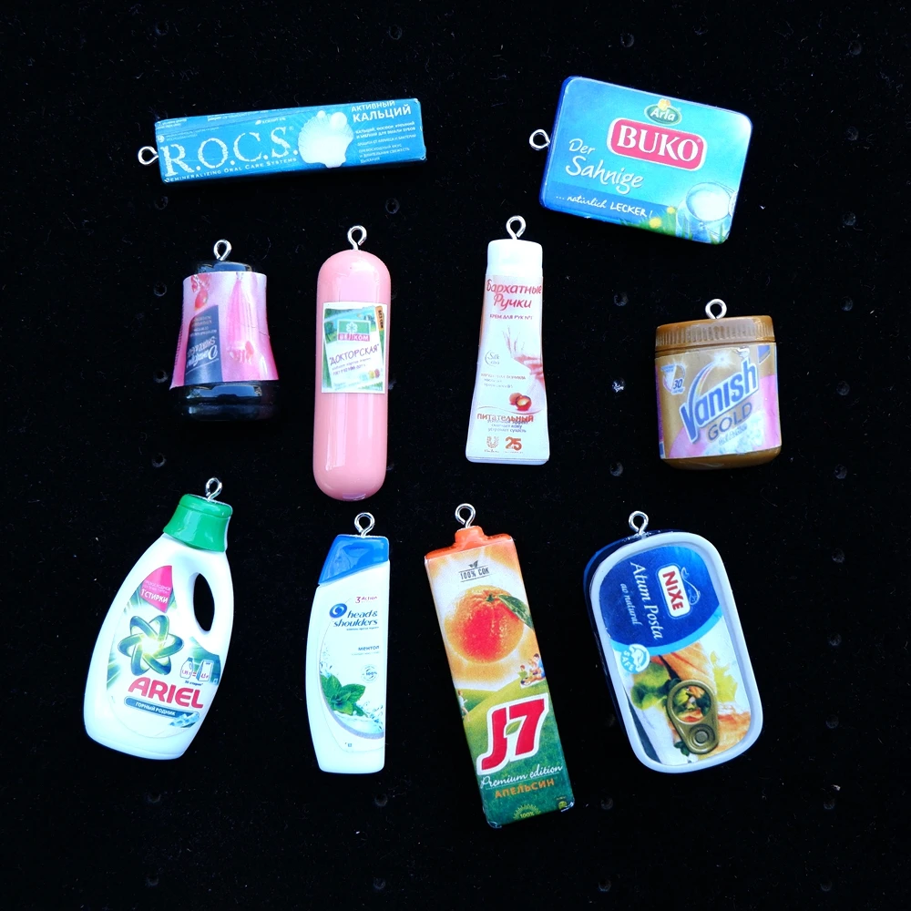 Kawaii Shampoo Food Charms  Bracelets Necklace Earring   Jewelry Making Flat Back Cabochon  Pendants